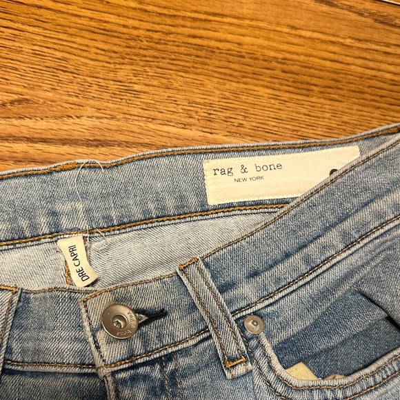 Rag & Bone Dre Capri Blue Jeans - Picture 2 of 11
